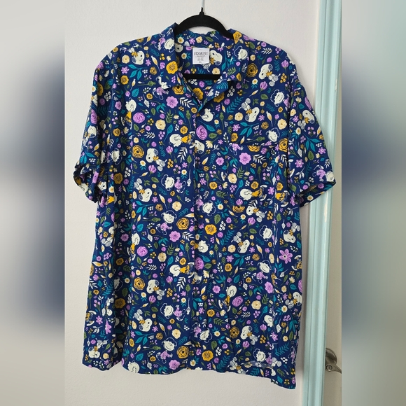 Men's Peanuts Short Sleeves Woven Shirt Size XL - Picture 3 of 14